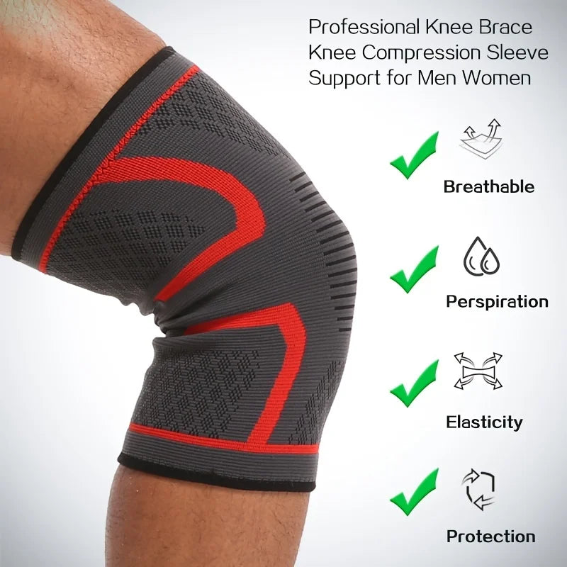 Genouillère de Compression Professionnelle - Maintien et Protection Articulaires pour Sportifs